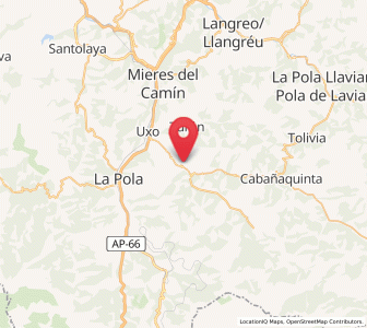 Map of Los Collaos, Asturias