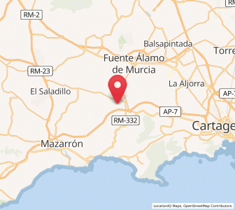 Map of Los Guijarros, Murcia