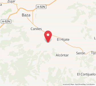 Map of Los Manzanos, Andalusia