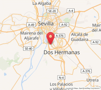 Map of Los Merinales, Andalusia