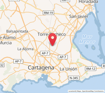 Map of Los Pérez de Arriba, Murcia