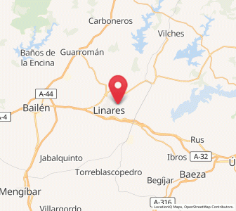 Map of Los Tercios, Andalusia