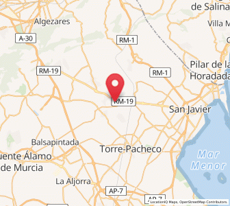 Map of Los Tomases, Murcia