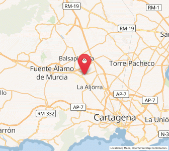 Map of Los Vidales, Murcia