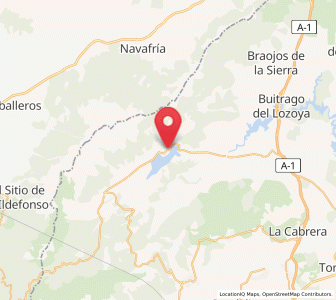 Map of Lozoya, Madrid