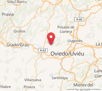 Map of Lubrió, Asturias