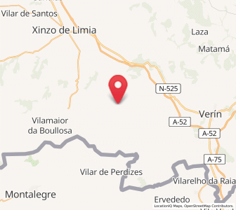 Map of Lucenza, Galicia