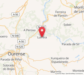 Map of Luintra, Galicia