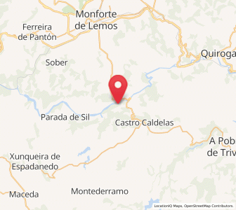 Map of Lumeares, Galicia