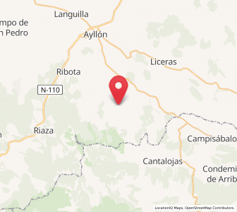 Map of Madriguera, Castille and León