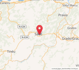 Map of Mallecín, Asturias