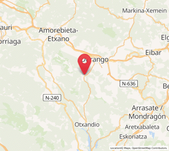 Map of Mañaria, Basque Country
