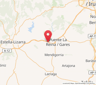 Map of Mañeru, Navarre