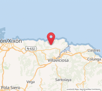Map of Manzanedo, Asturias