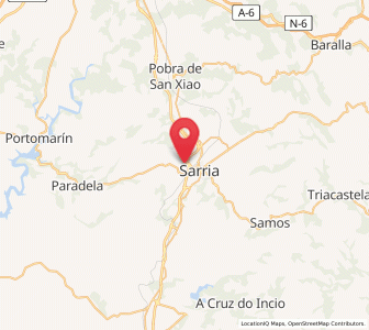 Map of Maside, Galicia