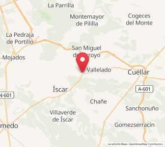 Map of Mata de Cuéllar, Castille and León