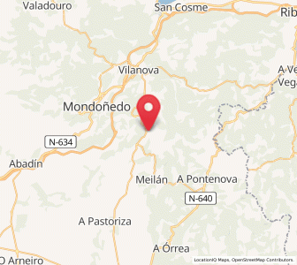Map of Mayor, Galicia