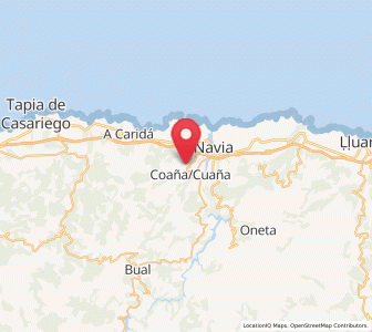 Map of Meiro, Asturias