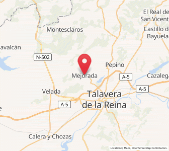 Map of Mejorada, Castille-La Mancha