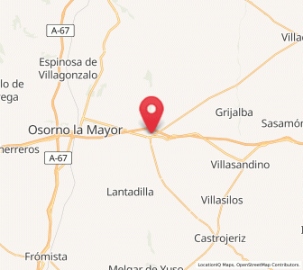 Map of Melgar de Fernamental, Castille and León