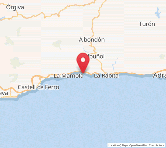 Map of Melicena, Andalusia
