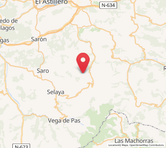 Map of Merilla, Cantabria