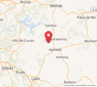 Map of Merlín, Galicia