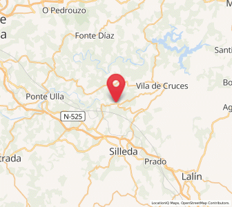 Map of Merza, Galicia