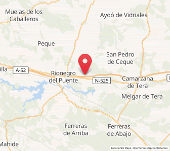 Map of Milla de Tera, Castille and León