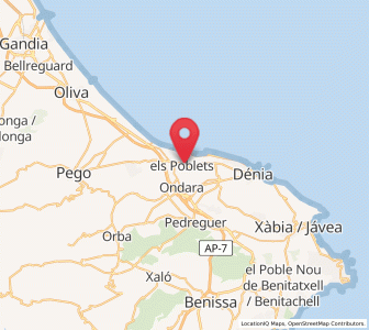 Map of Miraflor, Valencia
