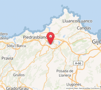 Map of Molleda, Asturias