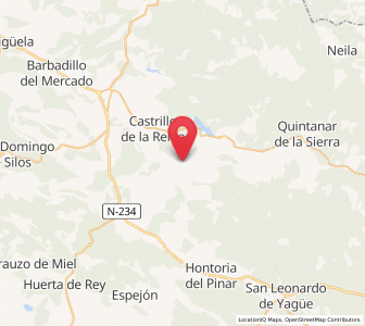 Map of Moncalvillo, Castille and León