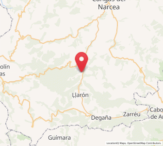 Map of Moncó, Asturias