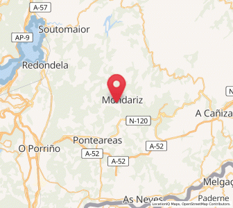 Map of Mondariz-Balneario, Galicia