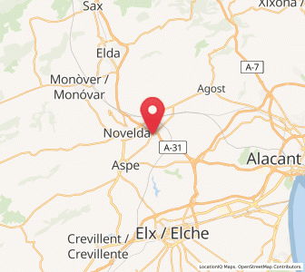 Map of Monforte del Cid, Valencia