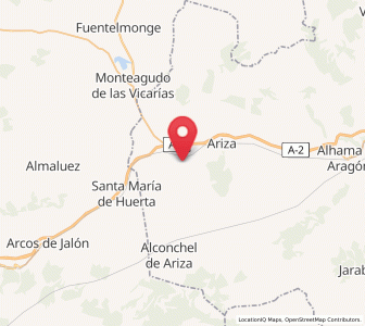 Map of Monreal de Ariza, Aragon