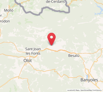 Map of Montagut, Catalonia