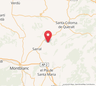 Map of Montbrió de la Marca, Catalonia
