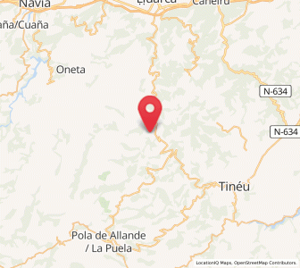 Map of Morados, Asturias