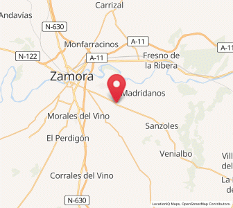 Map of Moraleja del Vino, Castille and León
