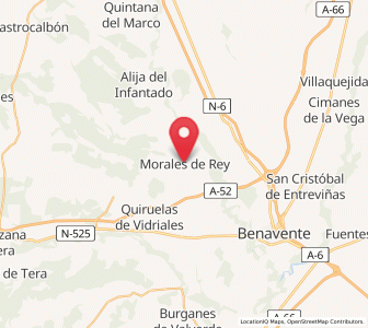 Map of Morales del Rey, Castille and León