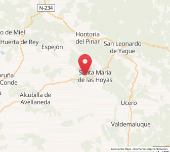 Map of Muñecas, Castille and León