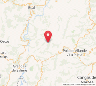 Map of Muriellos, Asturias