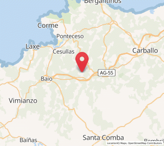 Map of Nantón, Galicia
