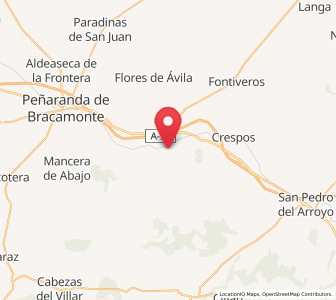 Map of Narros del Castillo, Castille and León