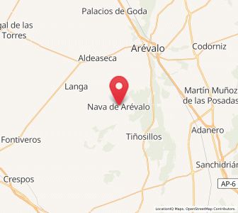 Map of Nava de Arévalo, Castille and León