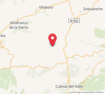 Map of Navadijos, Castille and León