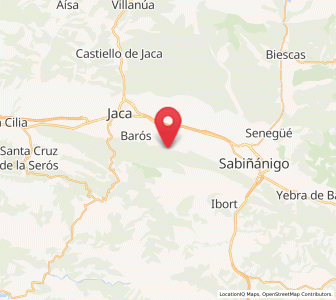 Map of Navasa, Aragon