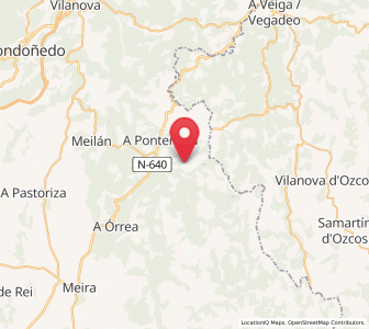 Map of Neipín, Galicia
