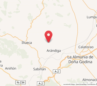 Map of Nigüella, Aragon